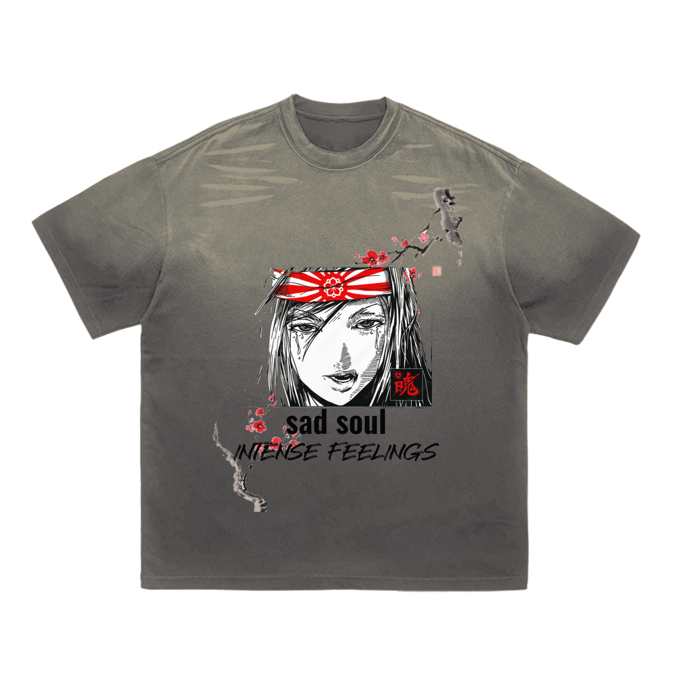 Tiger Stripe Gradient Washed T-Shirt