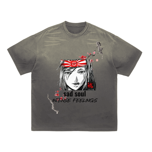 Tiger Stripe Gradient Washed T-Shirt