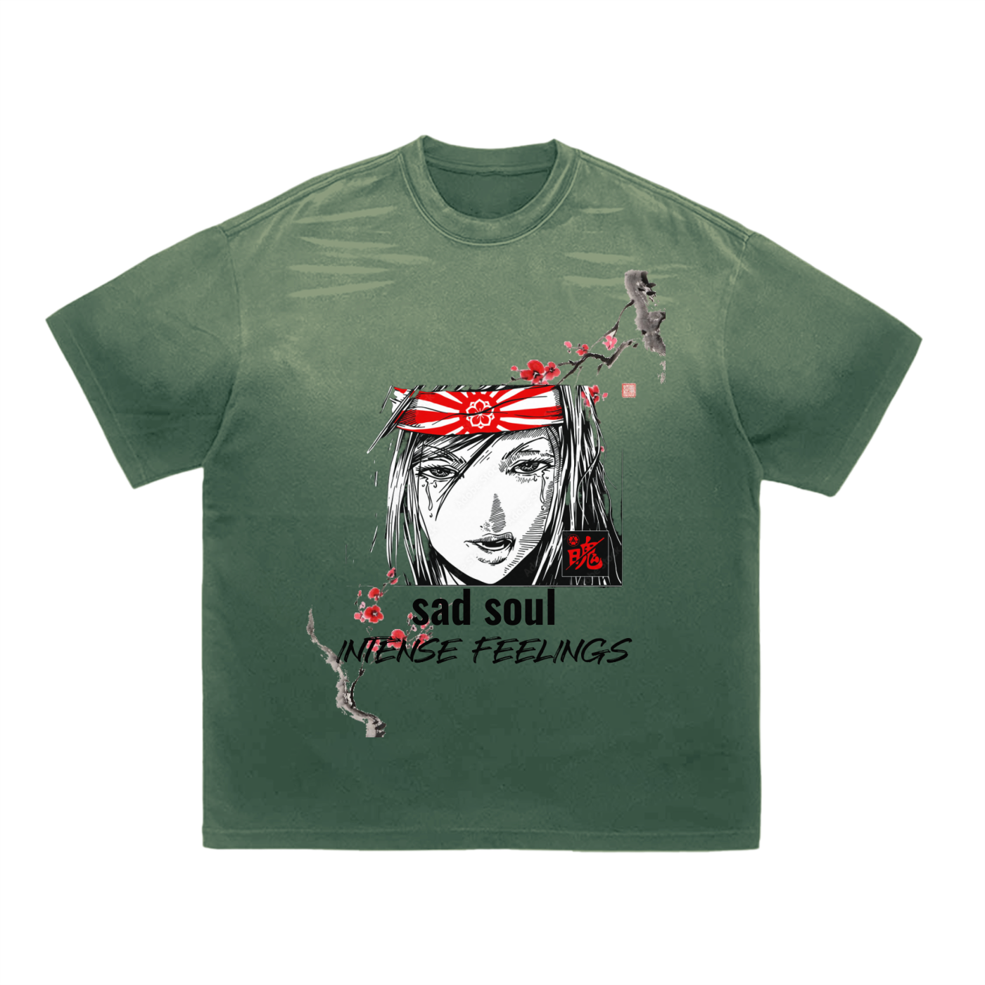 Tiger Stripe Gradient Washed T-Shirt